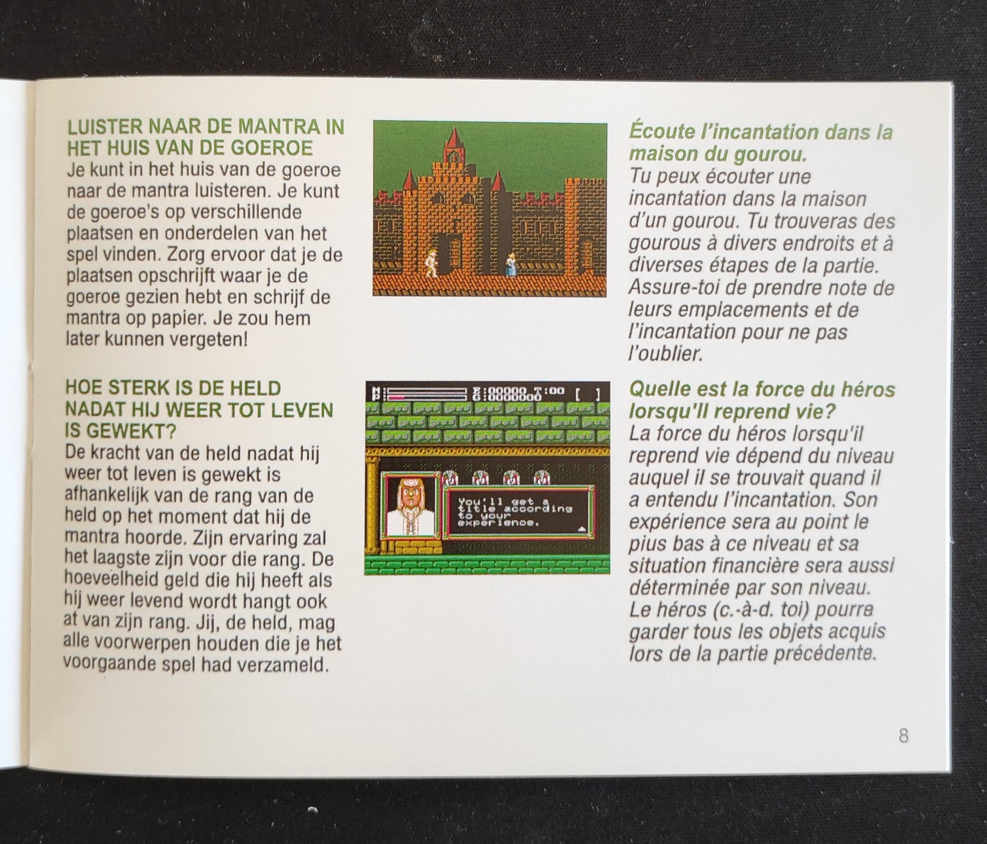 Notice Faxanadu NES - Français / Néerlandais - RGUNIVERSE STORE