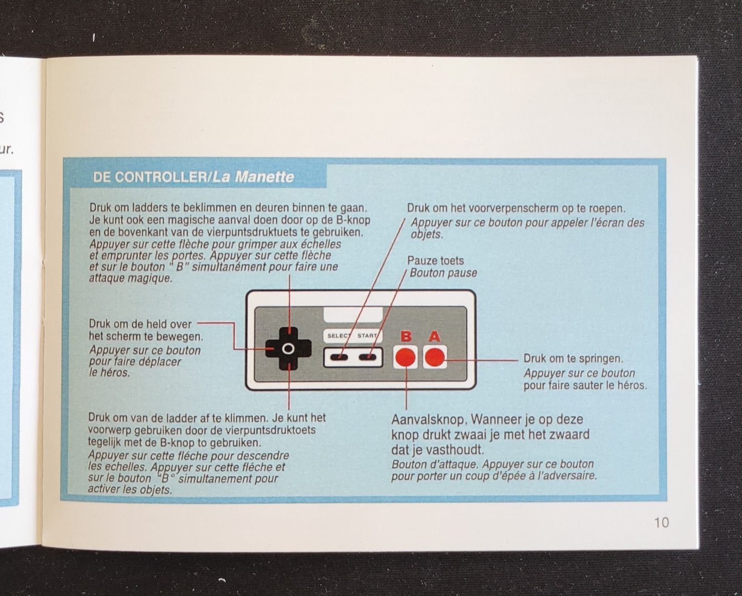 Notice Faxanadu NES - Français / Néerlandais - RGUNIVERSE STORE