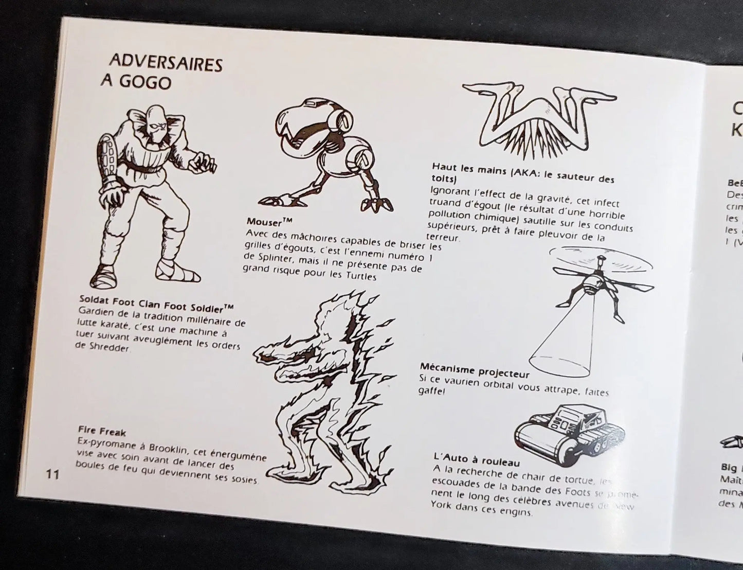 Notice Teenage Mutant Hero Turtles NES - Français - RGUNIVERSE STORE