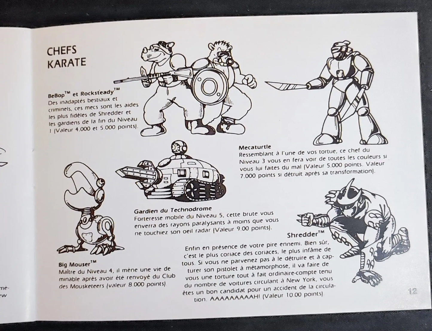 Notice Teenage Mutant Hero Turtles NES - Français - RGUNIVERSE STORE