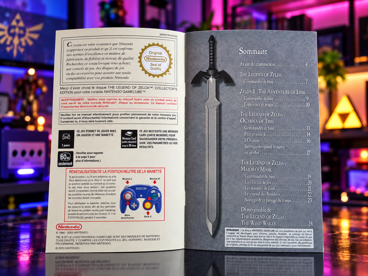 Notice The Legend of Zelda: Collector's Edition GameCube - Français