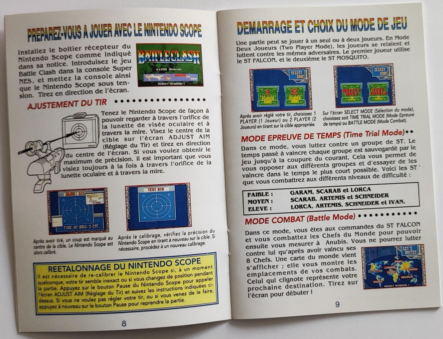 Notice Battleclash SNES - Français -
