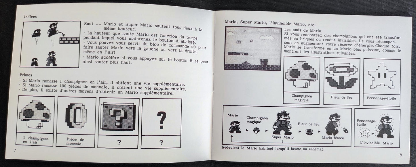 Notice Super Mario Bros, Duck Hunt - NES - Français -