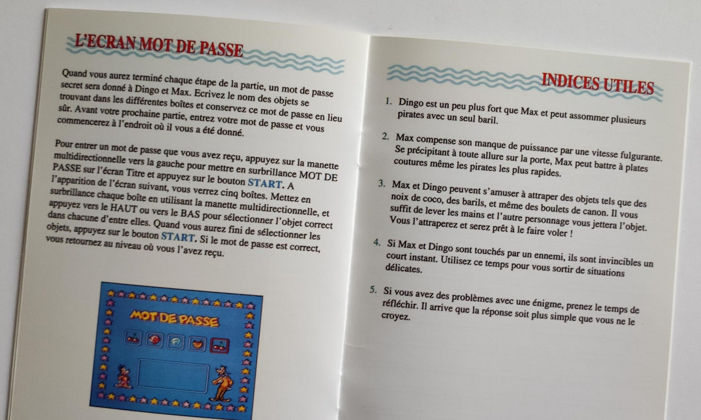Notice Goof Troop SNES - Français -