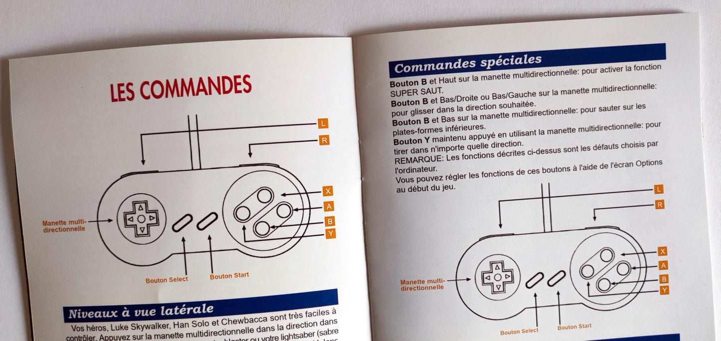Notice Super Star Wars SNES - Français -