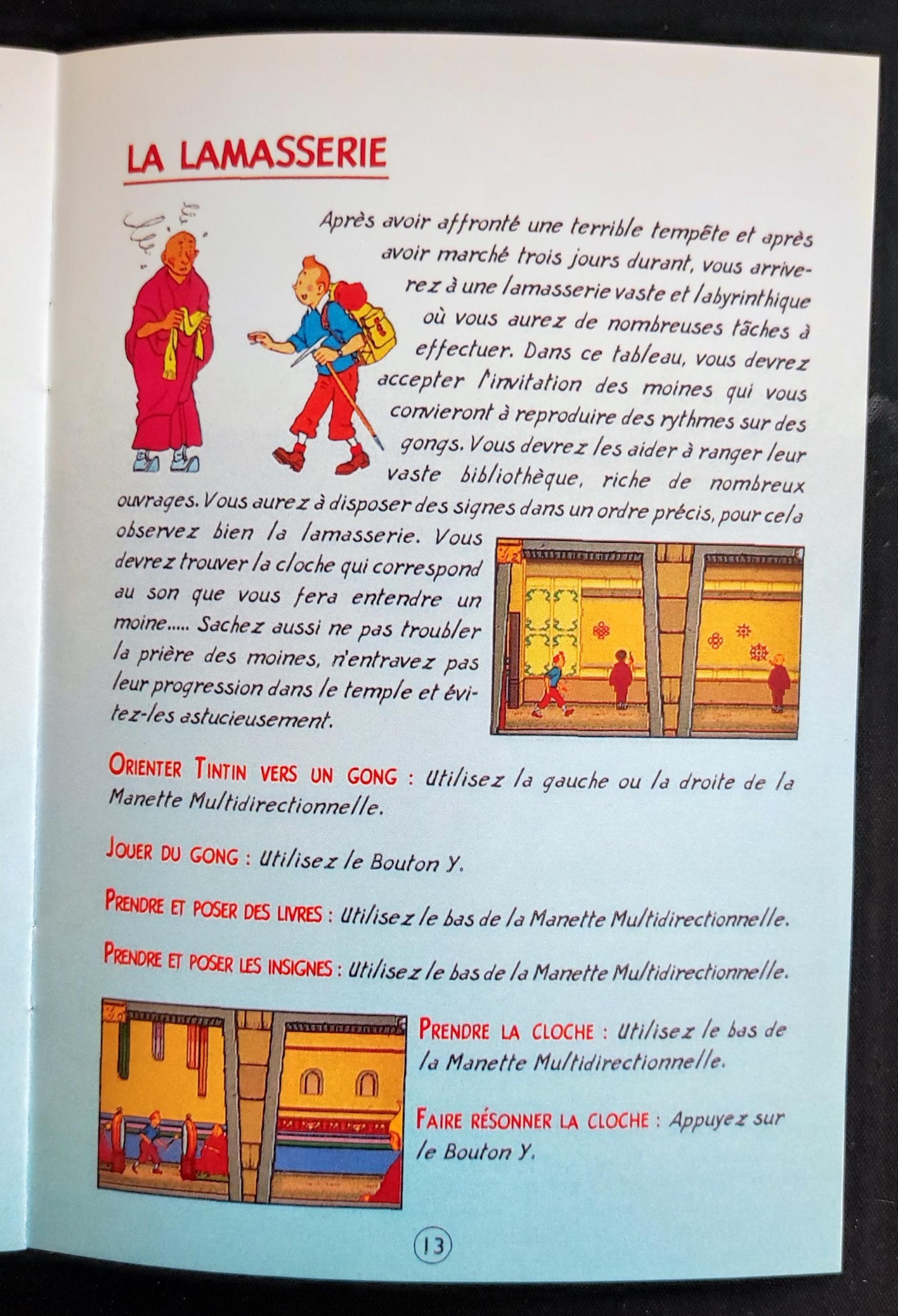 Notice Tintin au Tibet - SNES - Français -