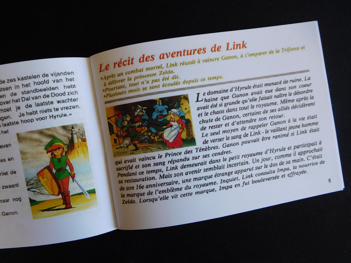 Notice Zelda II: The Adventure of Link - NES - Français / Néerlandais -