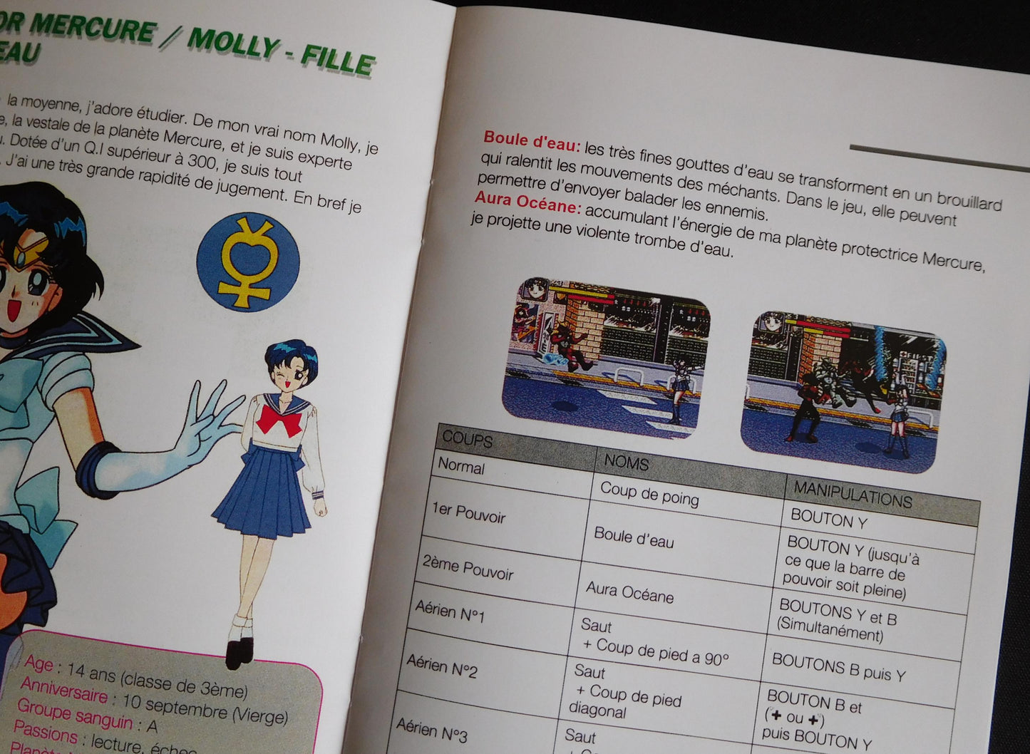 Notice Sailor Moon SNES - Français -