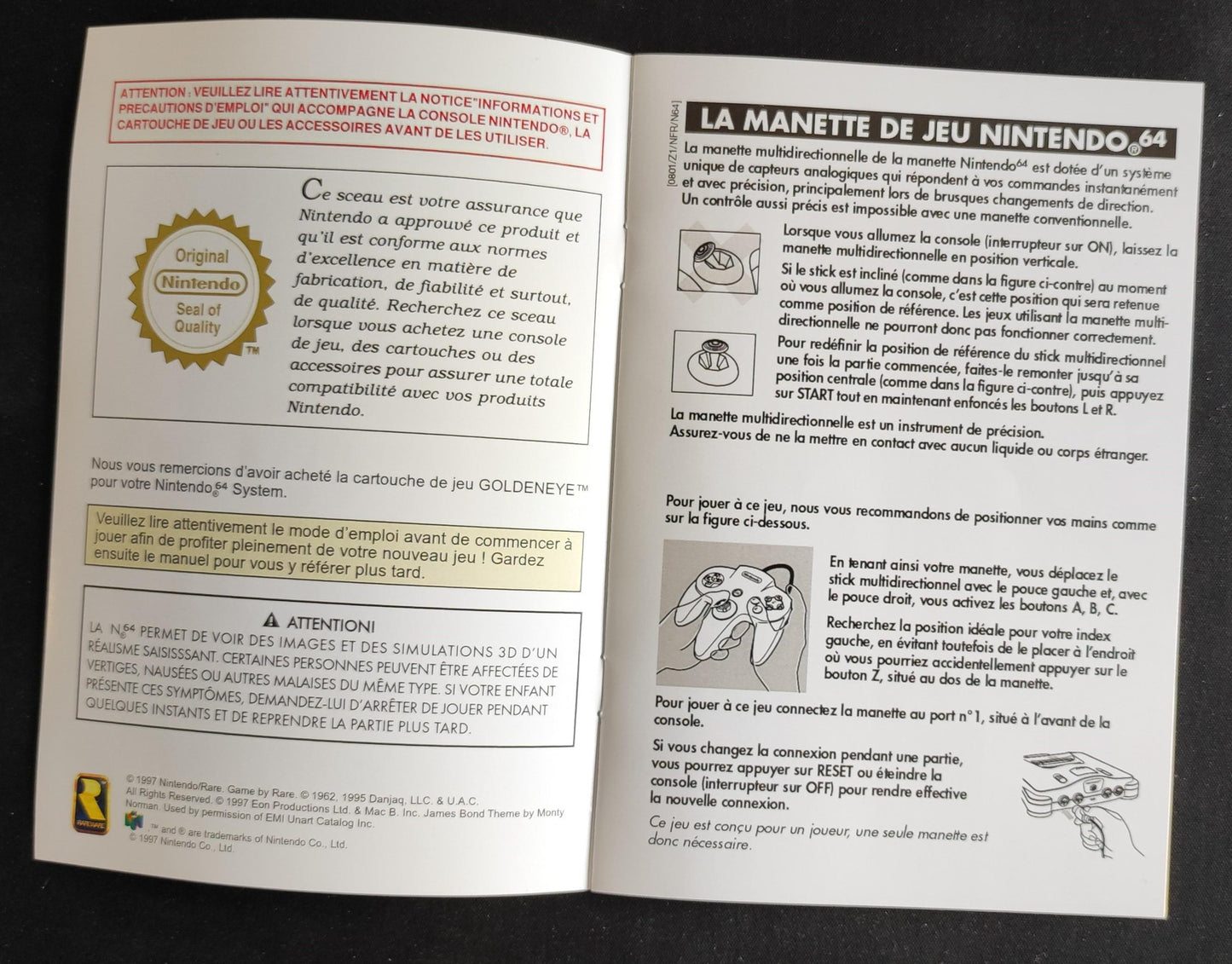 Notice GoldenEye 007 - N64 - Français -