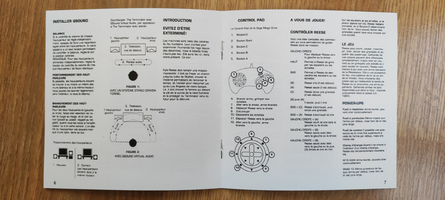 Notice The Terminator Sega MegaCD - Français -