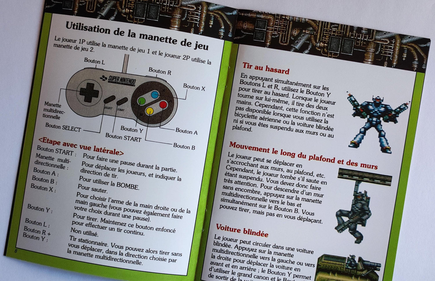 Notice Super Probotector: Alien Rebels SNES - Français -
