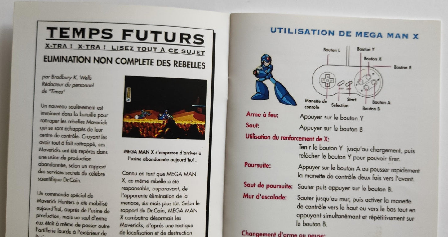 Notice Mega Man X2 SNES - Français -