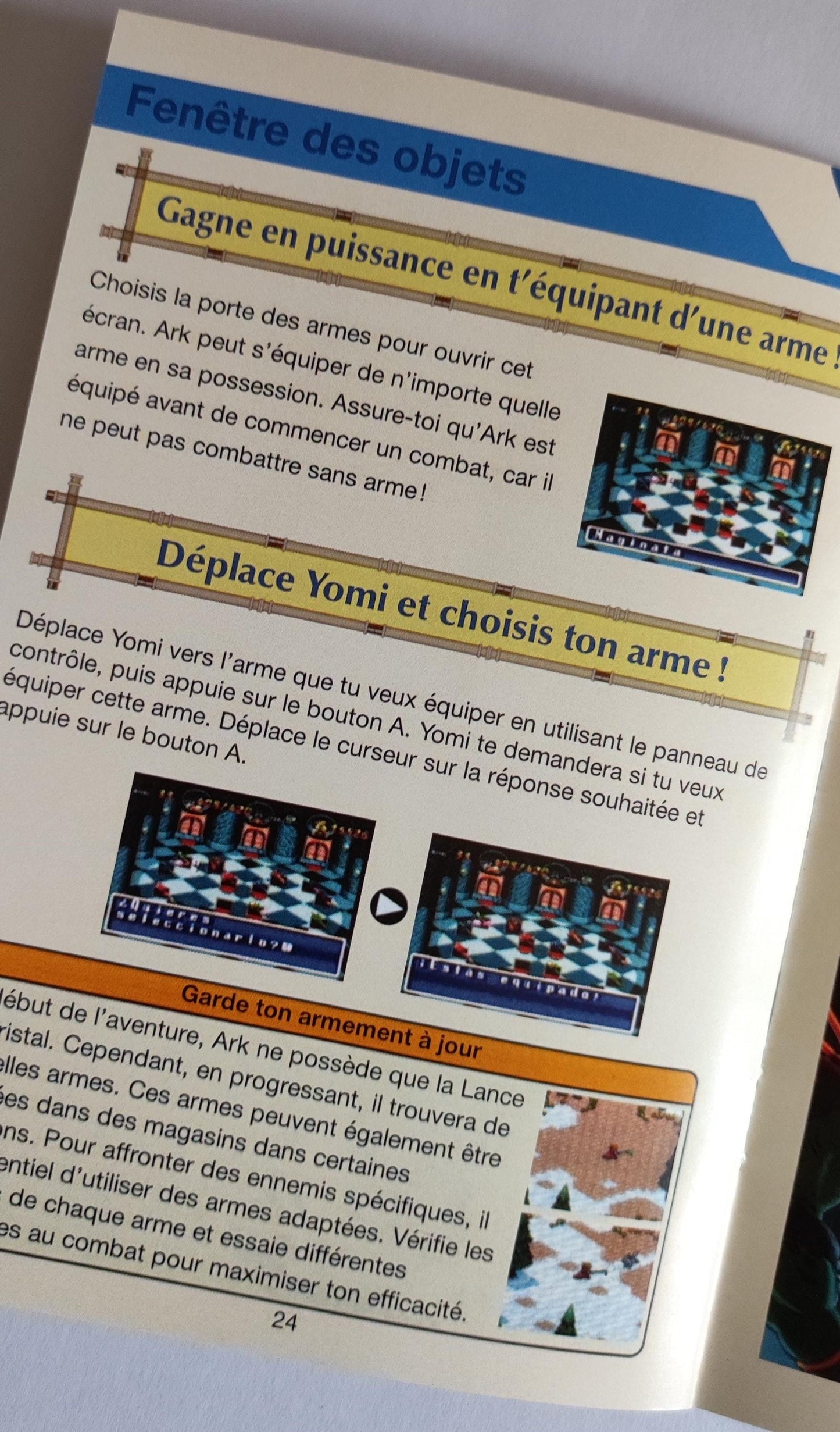 Notice Terranigma - SNES - Français -