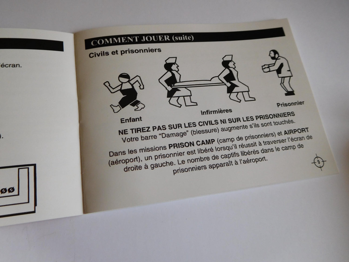 Notice Operation Wolf NES - Français -