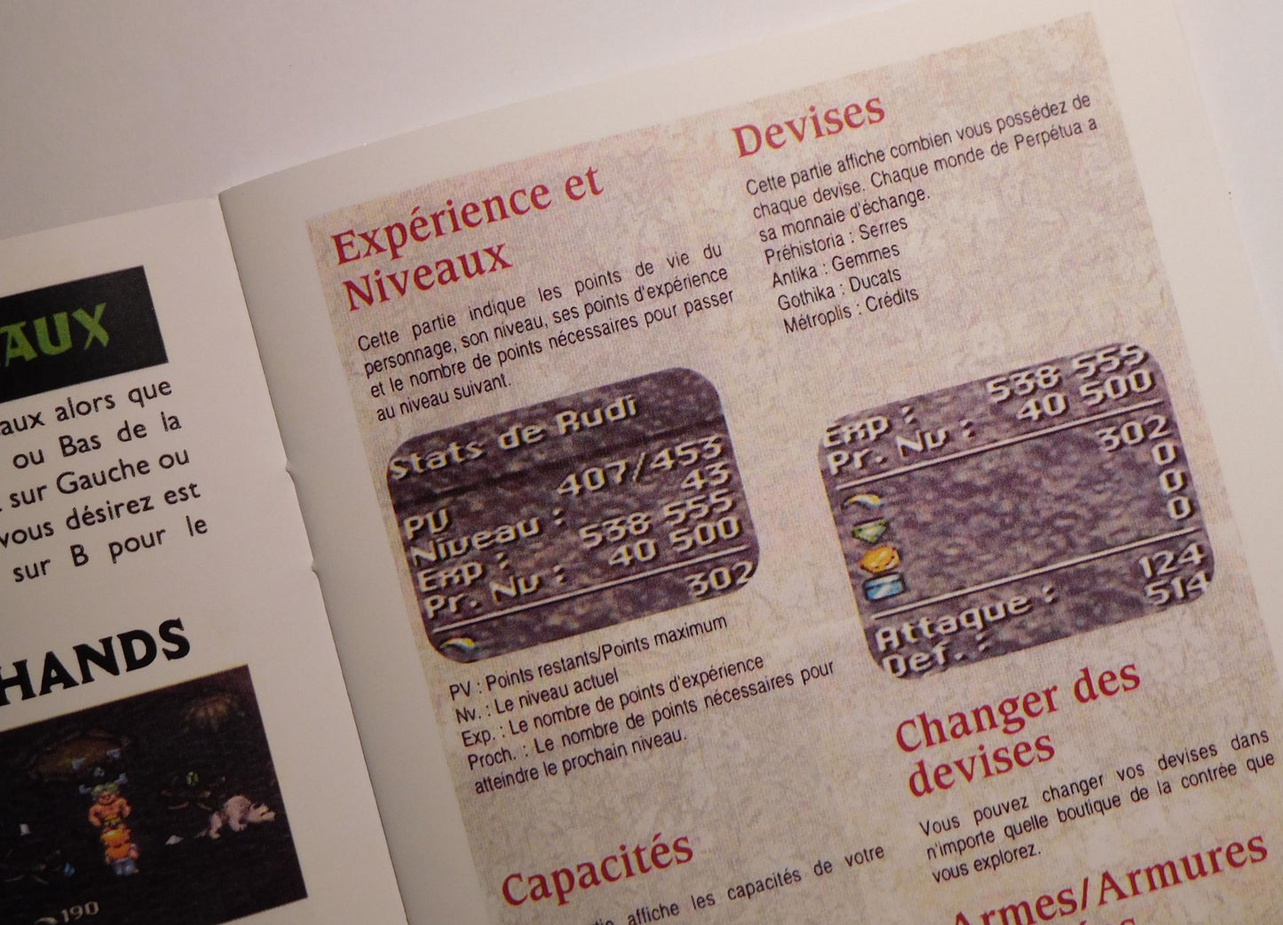 Notice Secret of Evermore - SNES - Français -