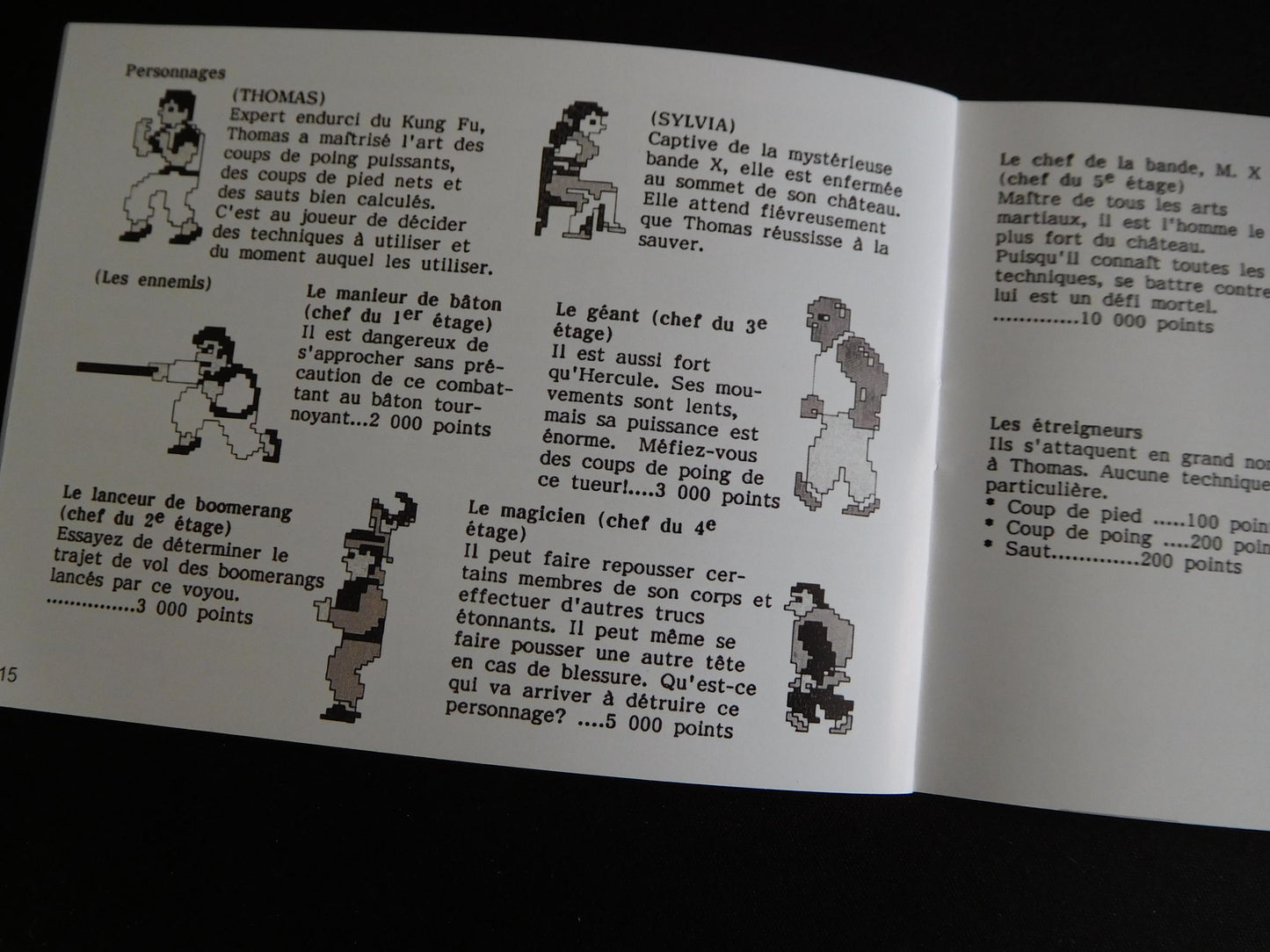 Notice Kung Fu - ASD - NES - Français/Anglais -