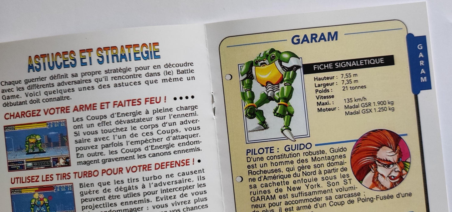 Notice Battleclash SNES - Français -