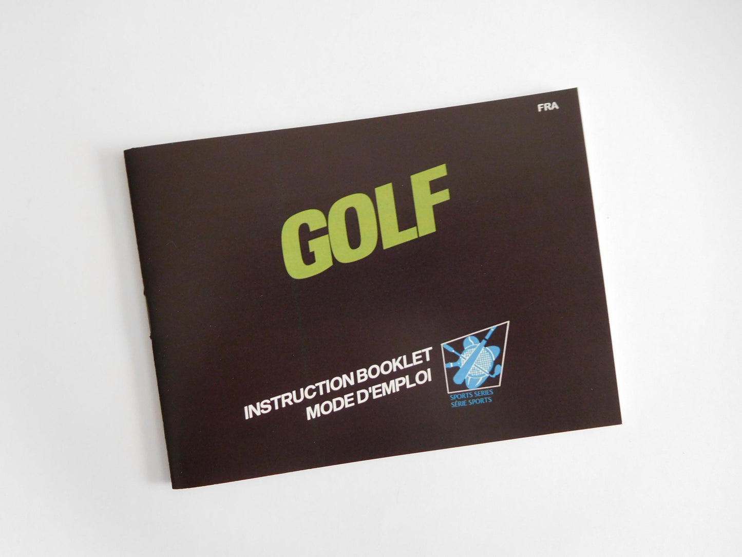 Notice Golf - ASD - NES - Français/Anglais -