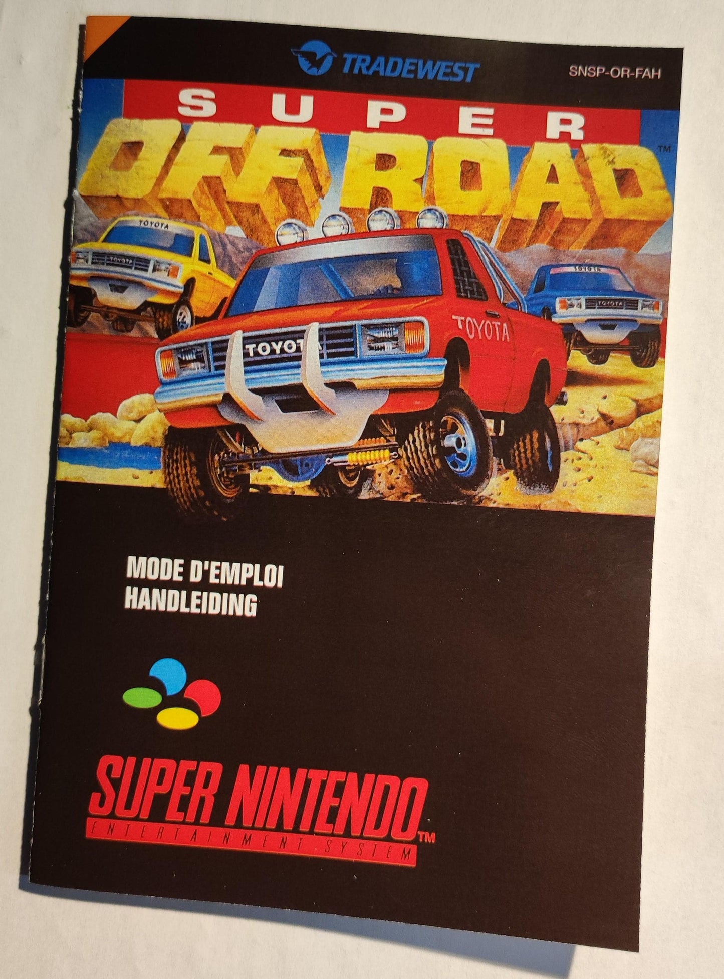 Notice Super Off Road - SNES - Français -