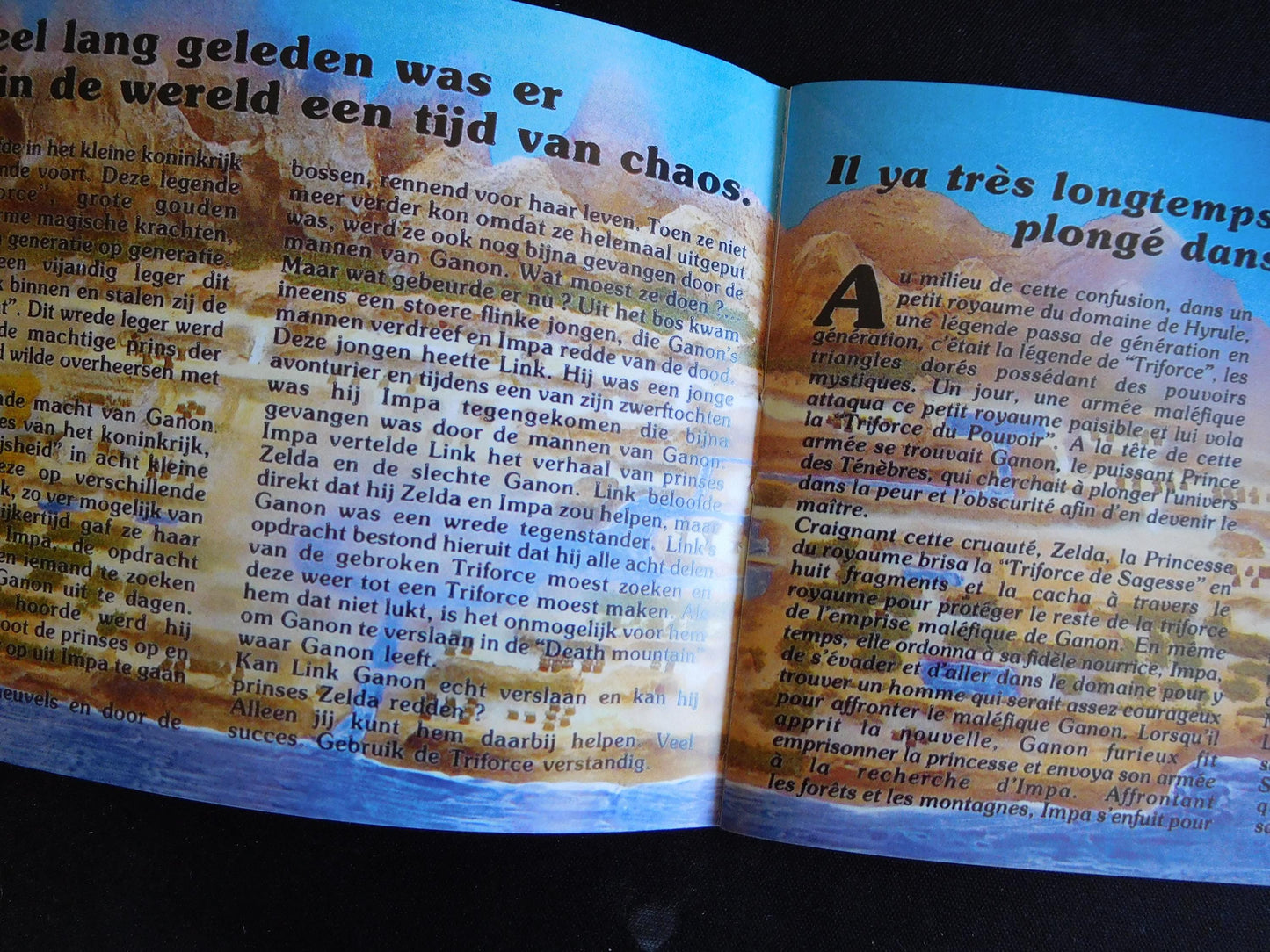 Notice The Legend of Zelda - NES - Français / Néerlandais -