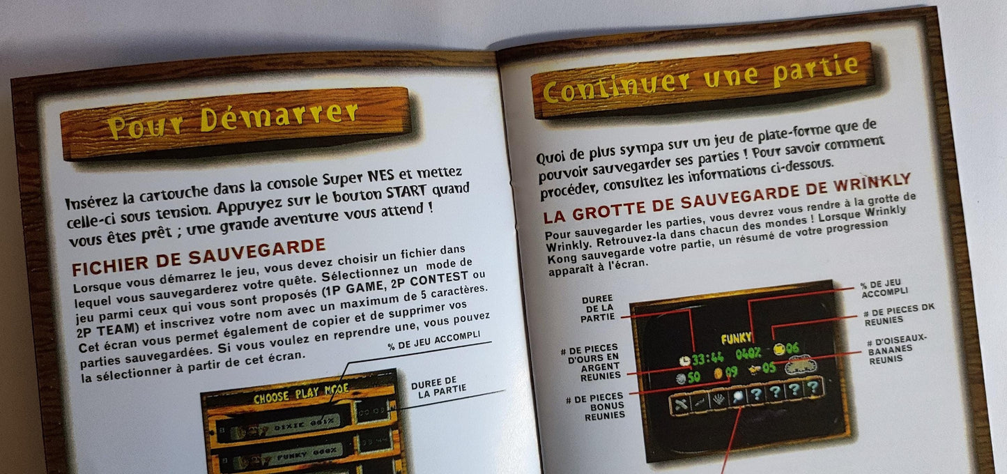 Notice Donkey Kong Country 3: Dixie Kong's Double Trouble! SNES - Français -