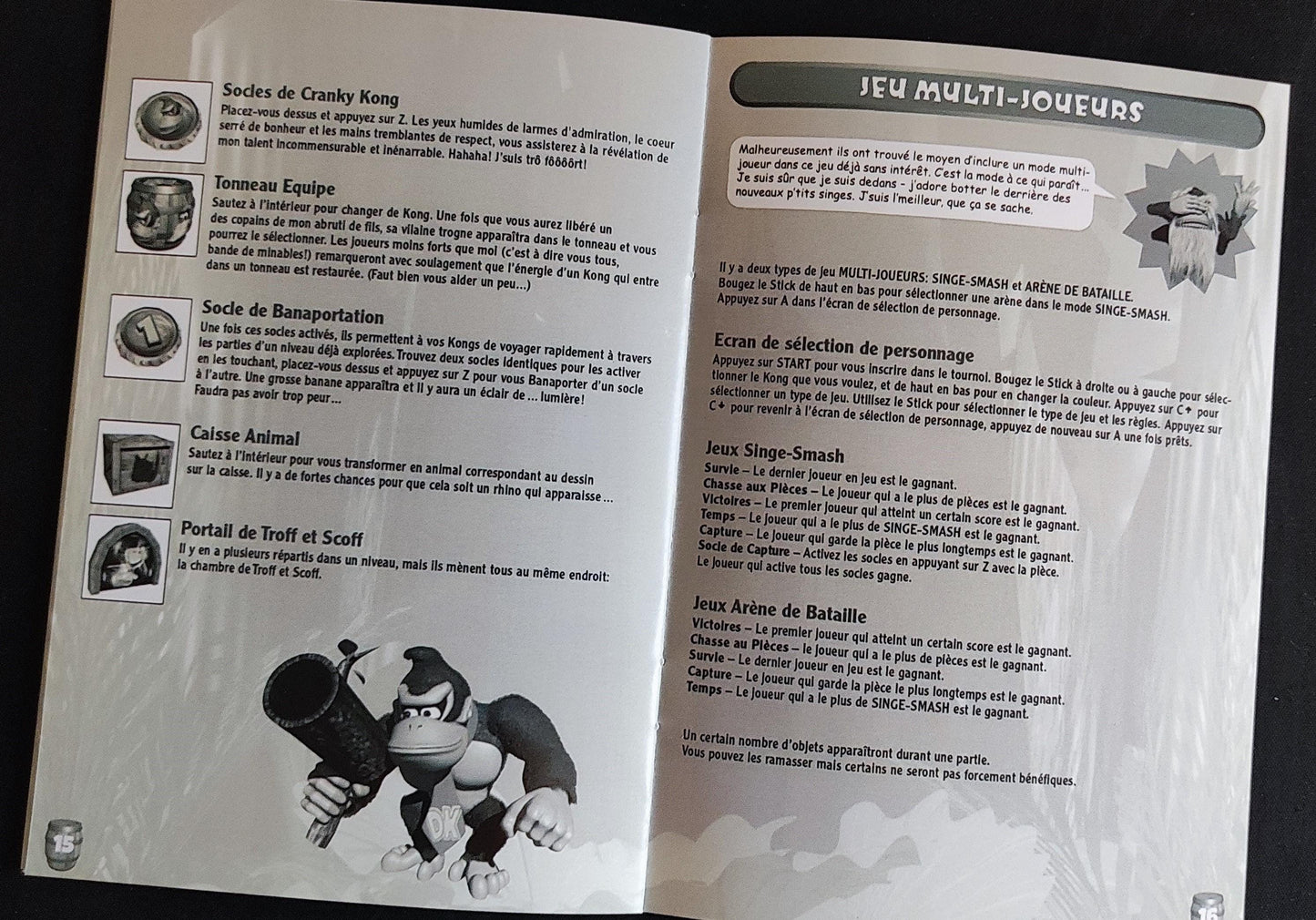 Notice Donkey Kong 64 - N64 - Français