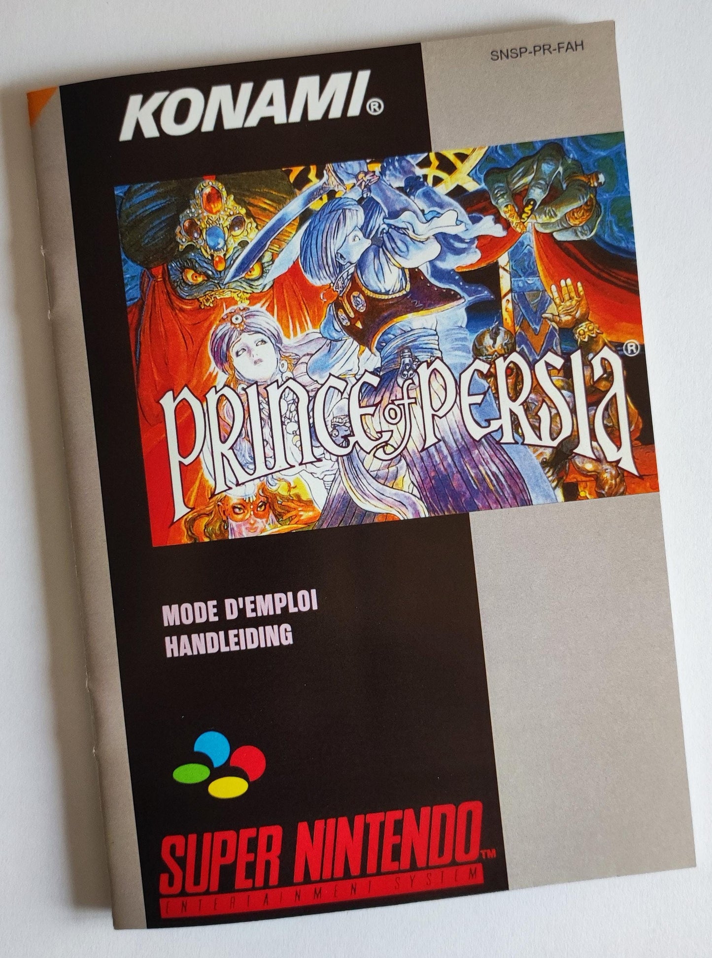 Notice Prince of Persia SNES - Français -