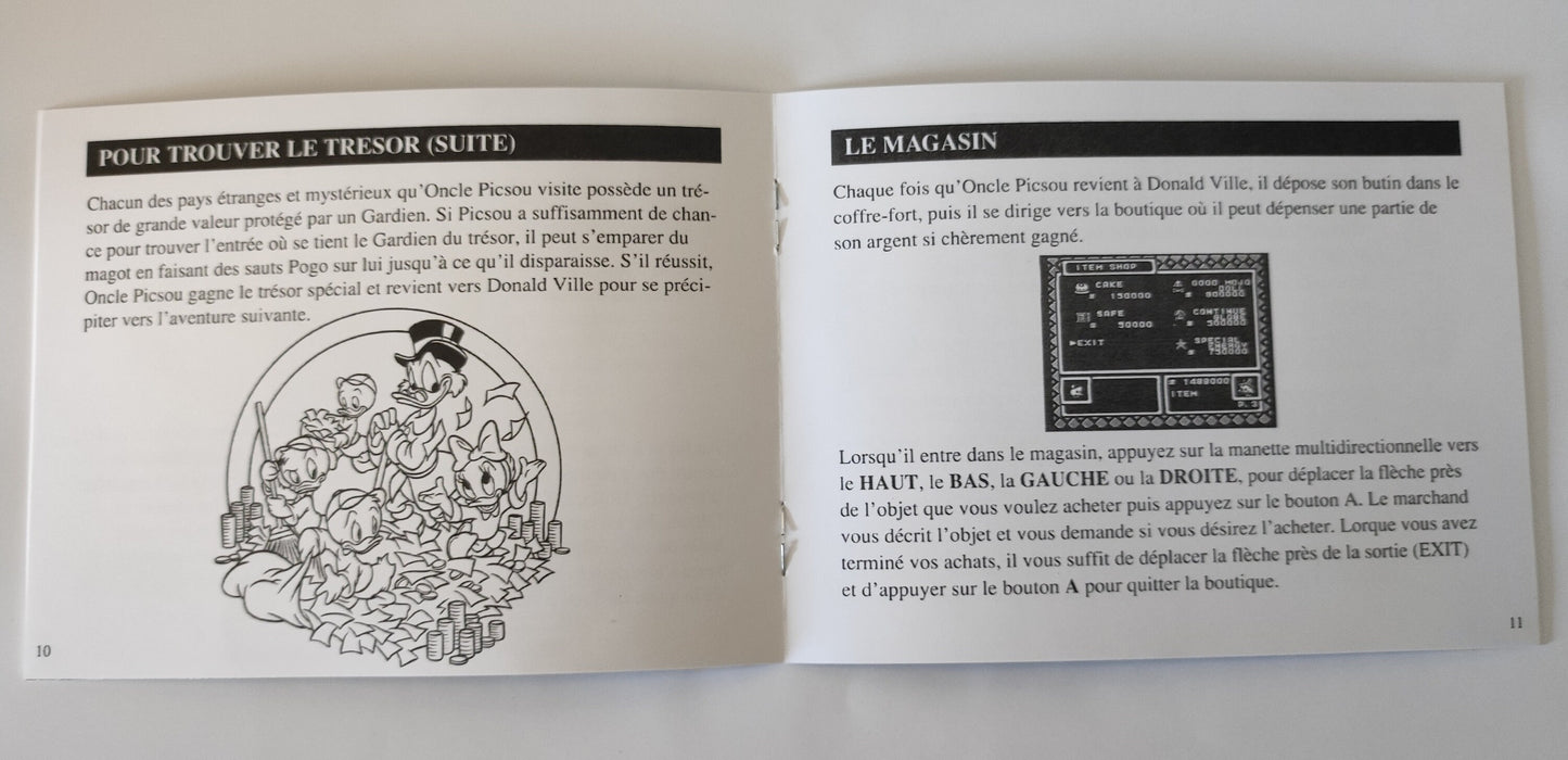 Notice Disney's DuckTales 2 NES - Français -