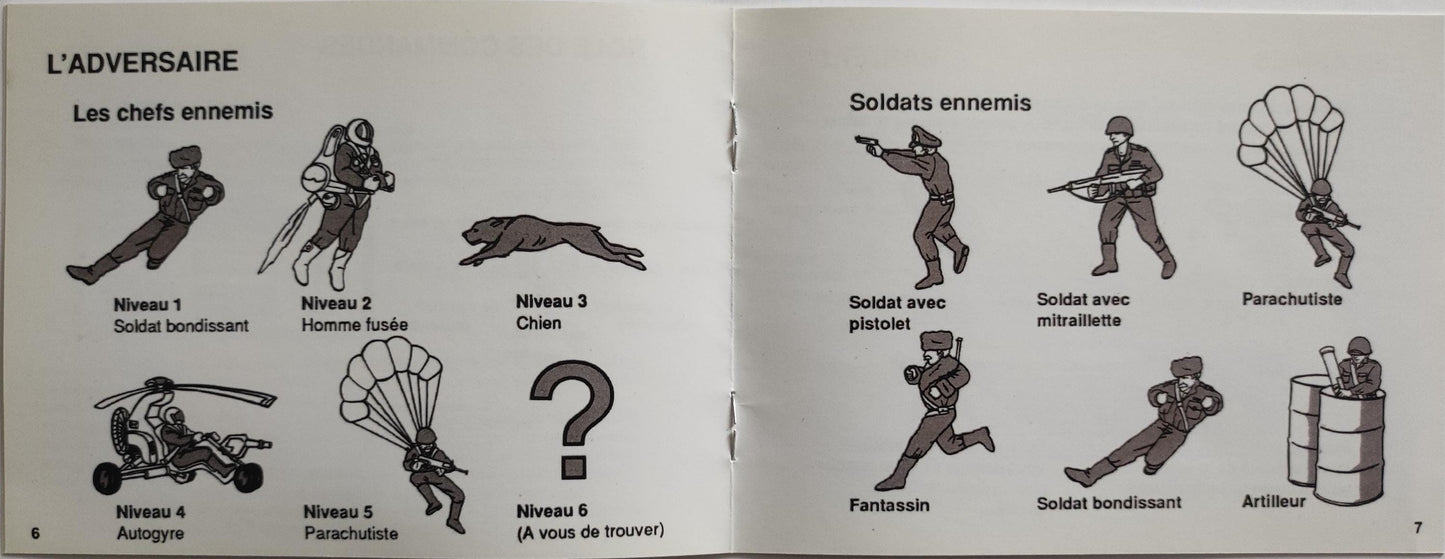 Notice Rush'n Attack NES - Français -