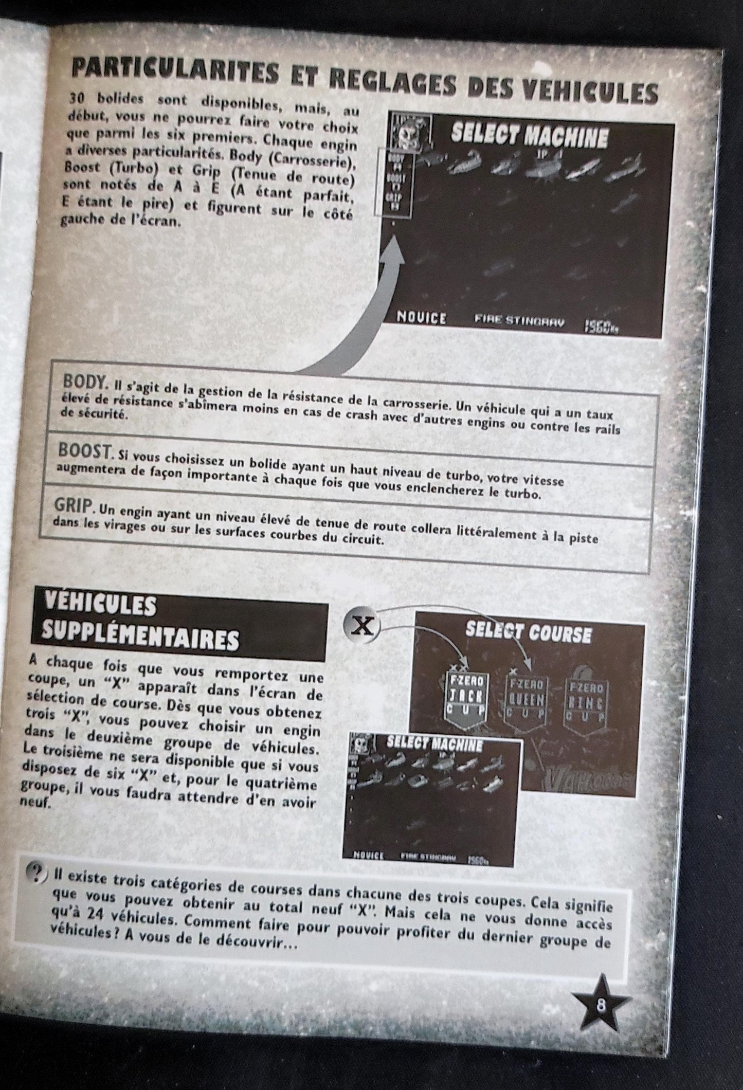 Notice F-Zero X - N64 - Français