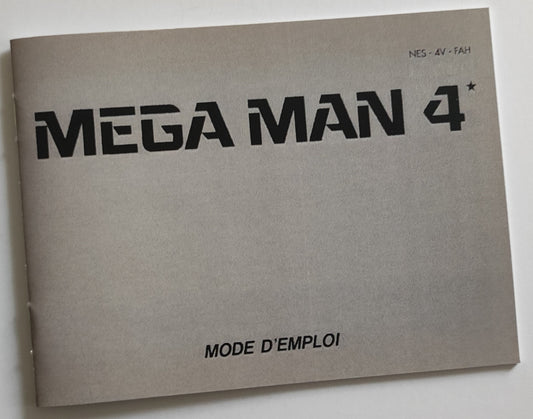 Notice Megaman 4 NES - Français -