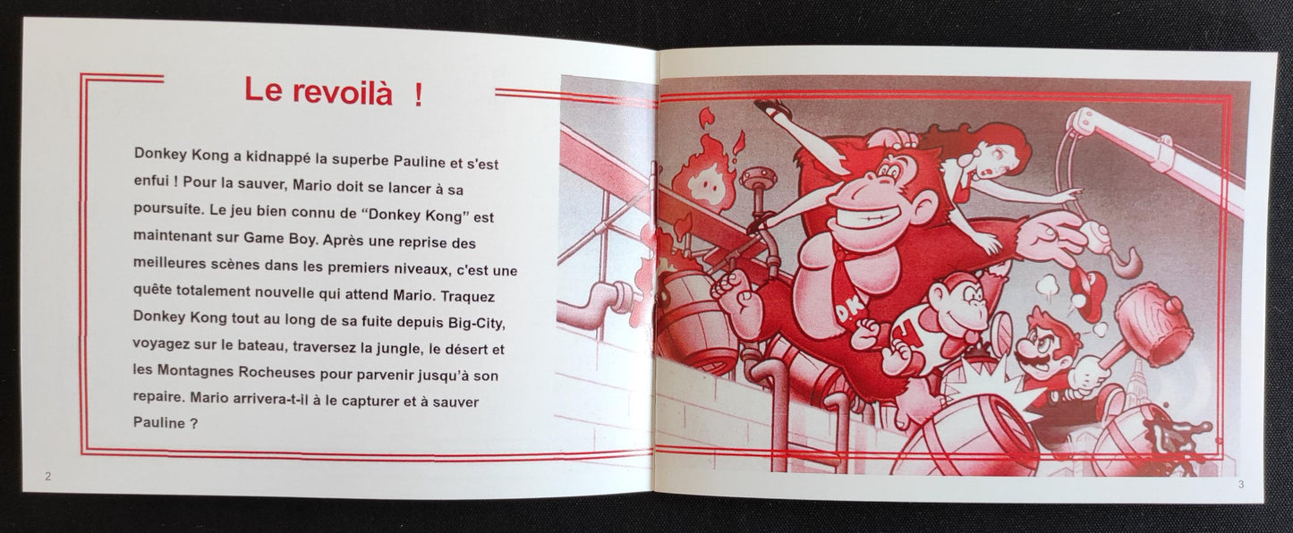 Notice Donkey Kong - Game Boy - Français -