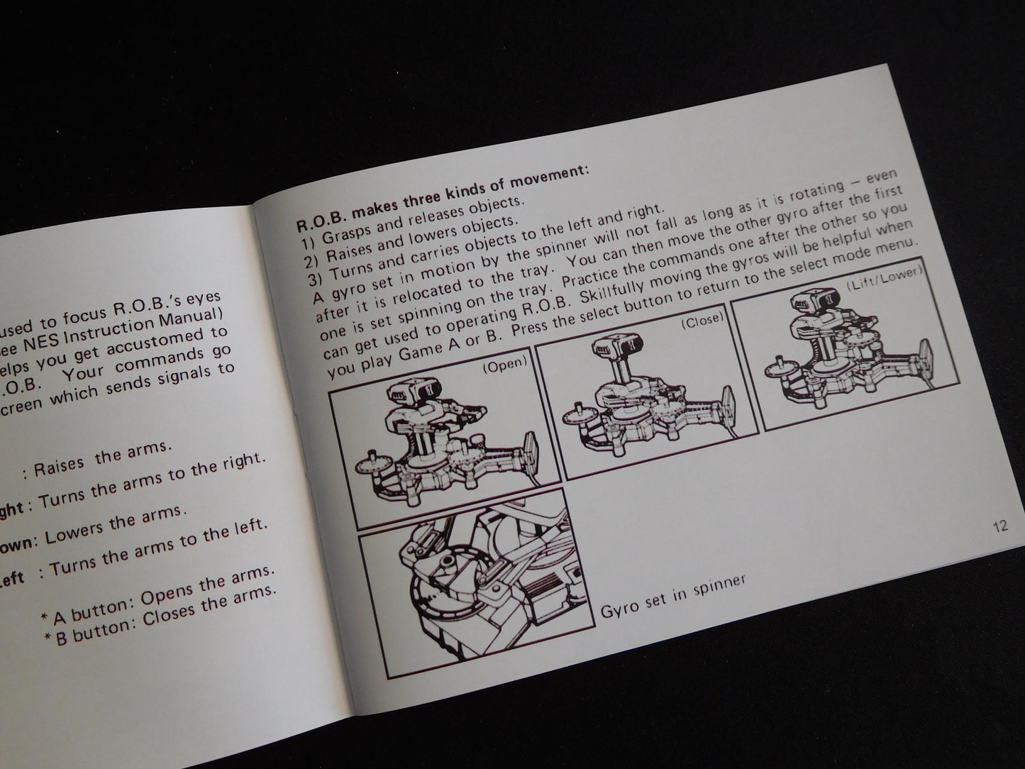 Notice Gyromite - ASD - NES - Français/Anglais -