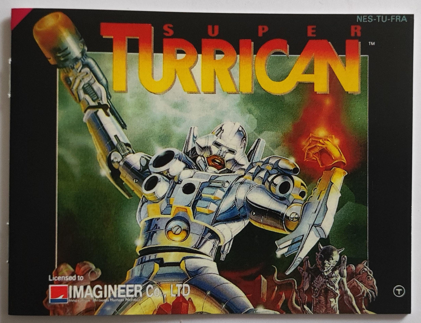 Notice Super Turrican NES - Français -