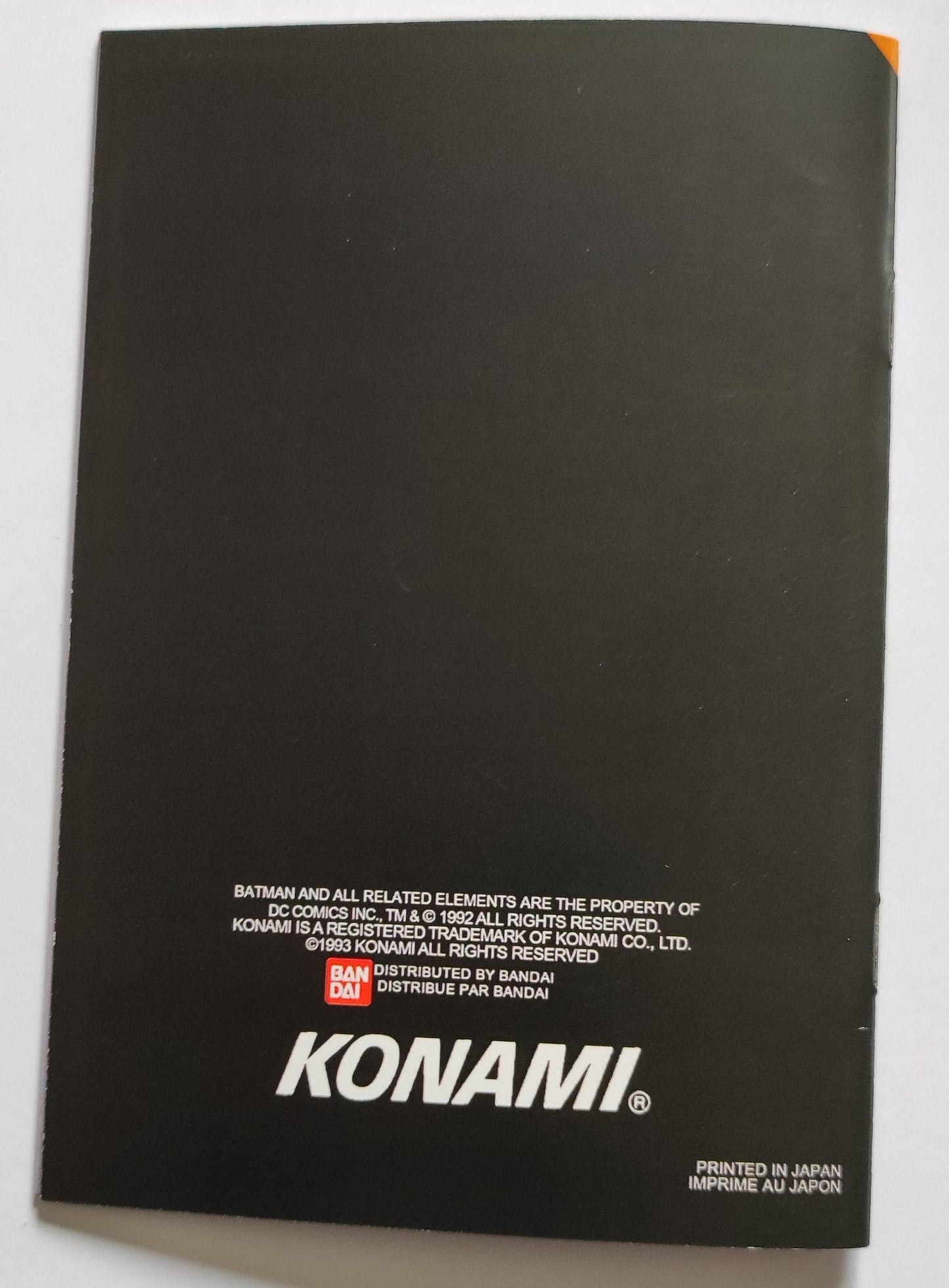 Notice Batman Returns SNES - Français -