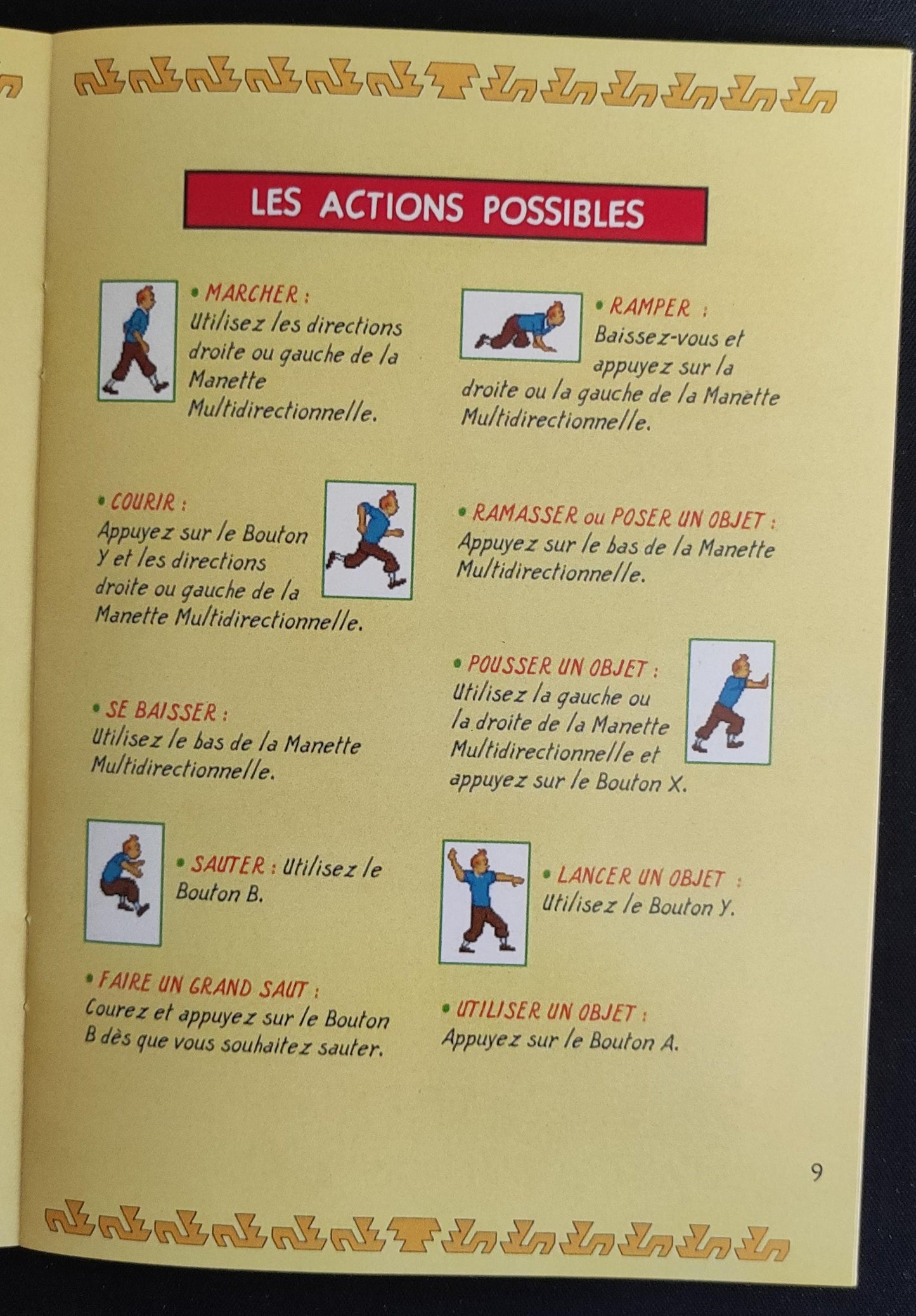 Notice Tintin : Le Temple du Soleil - SNES - Français -