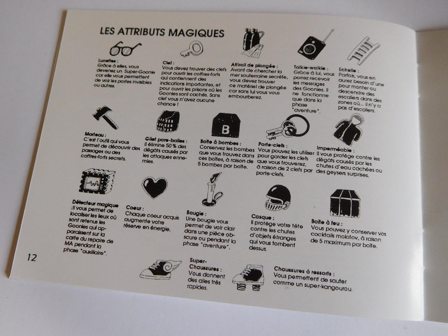 Notice The Goonies II NES - Français -