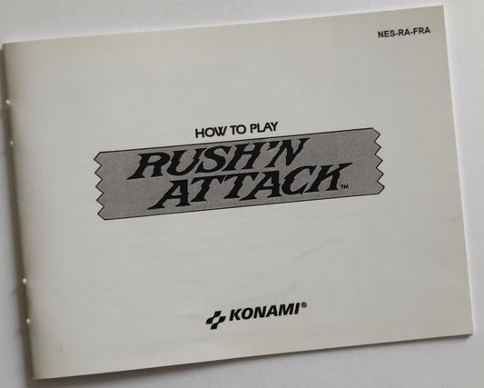 Notice Rush'n Attack NES - Français -