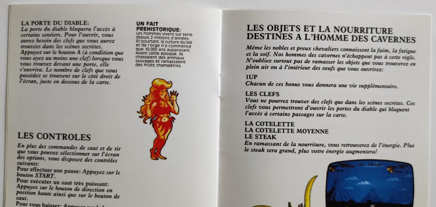 Notice Joe and Mac: Caveman Ninja SNES - Français -