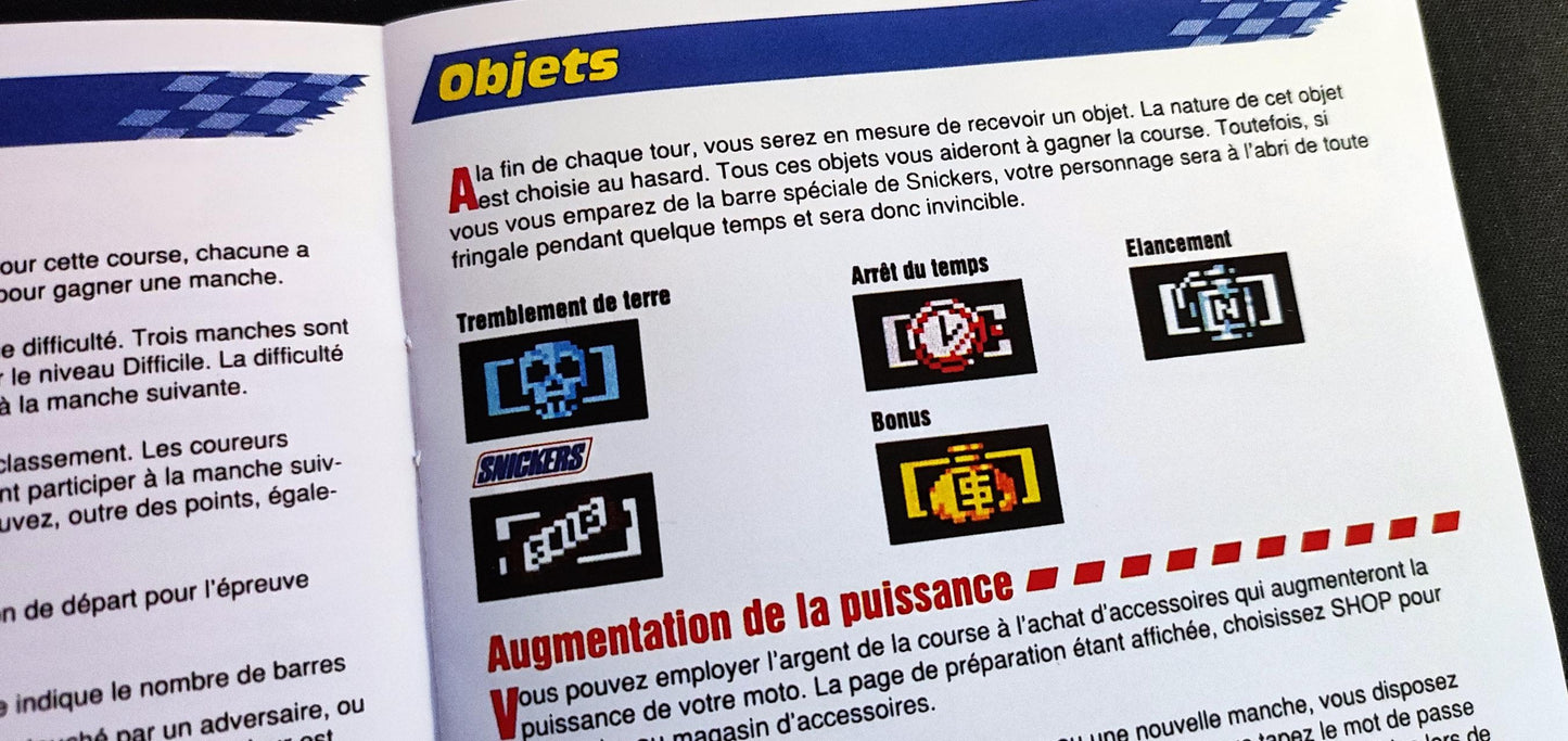 Notice Biker Mice from Mars - SNES - Français -