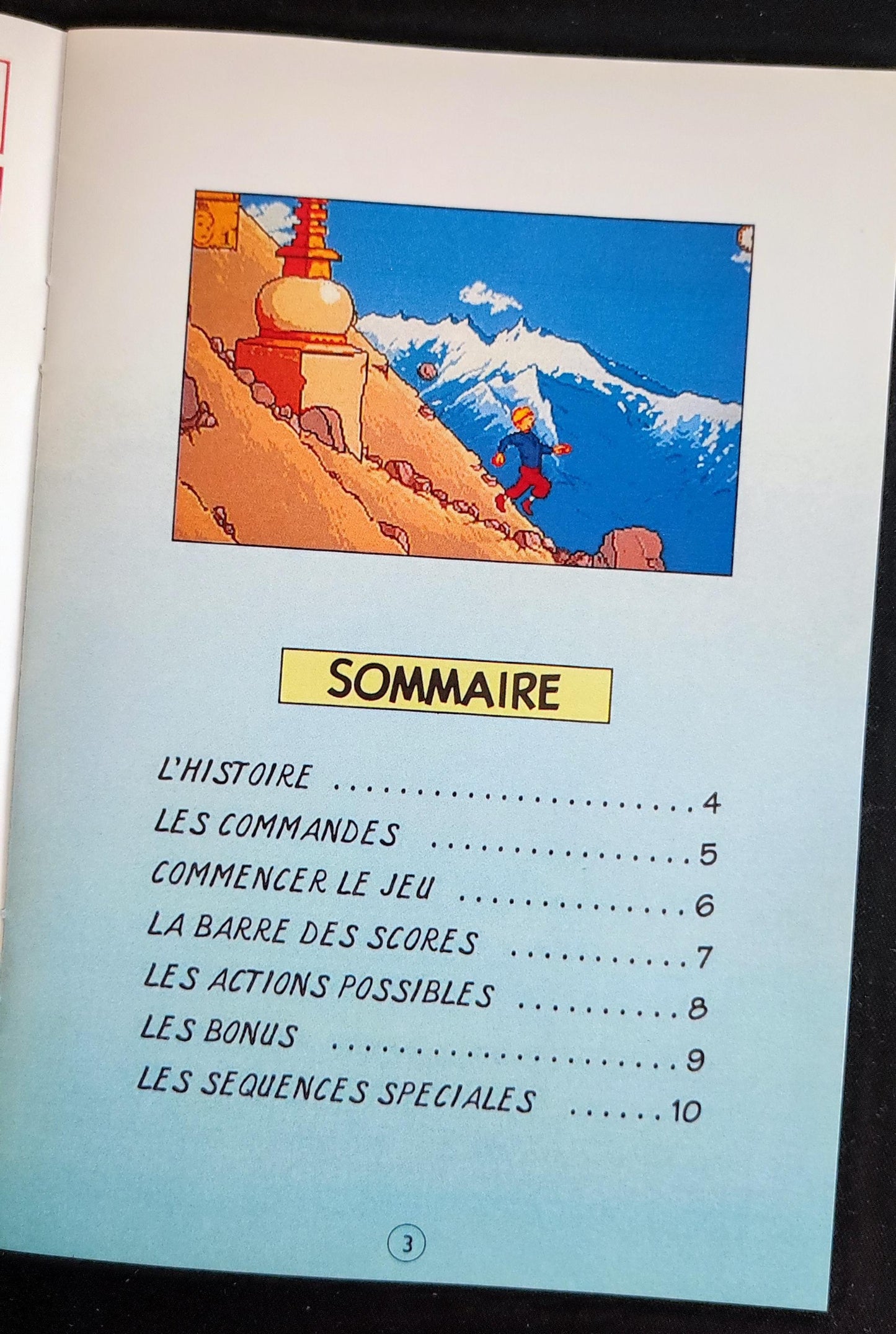 Notice Tintin au Tibet - SNES - Français -