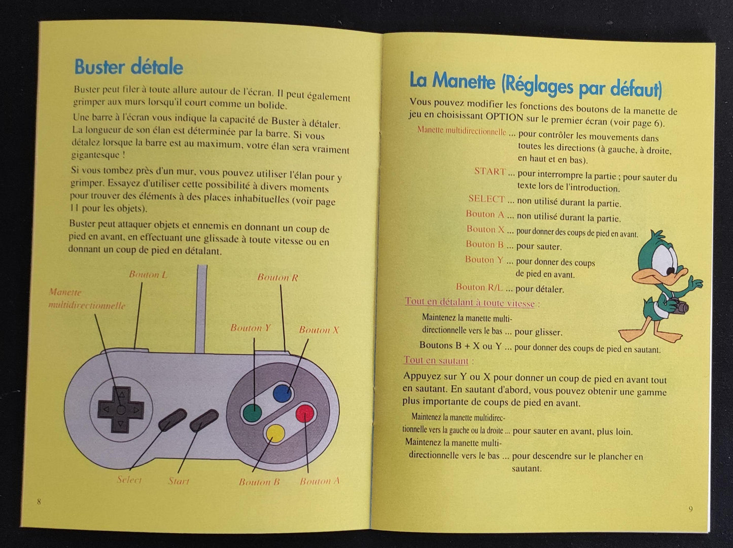 Notice Tiny Toon Adventures: Buster Busts Loose! - SNES - Français