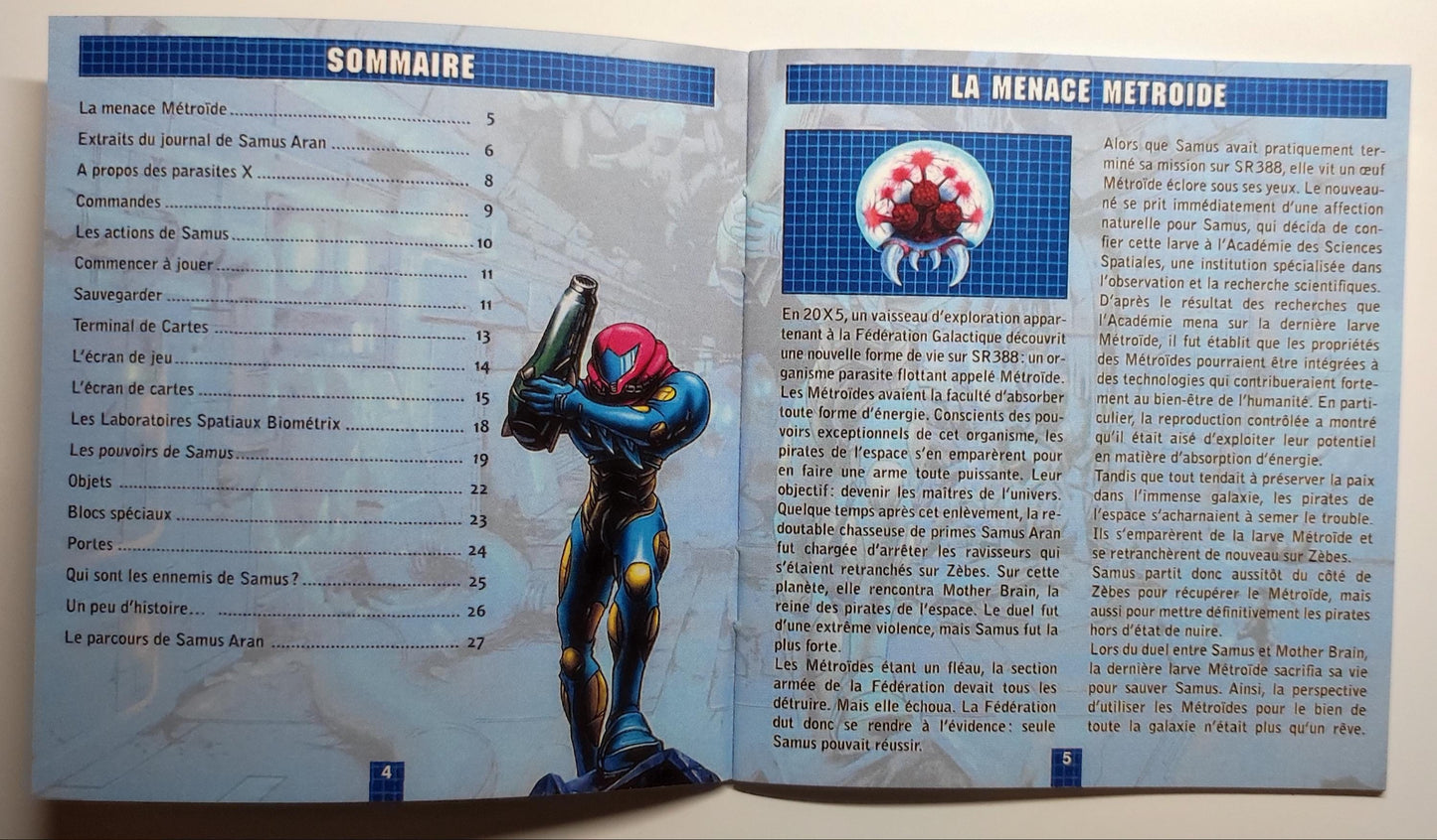 Notice Metroid: Fusion - Game Boy Advance - Français -