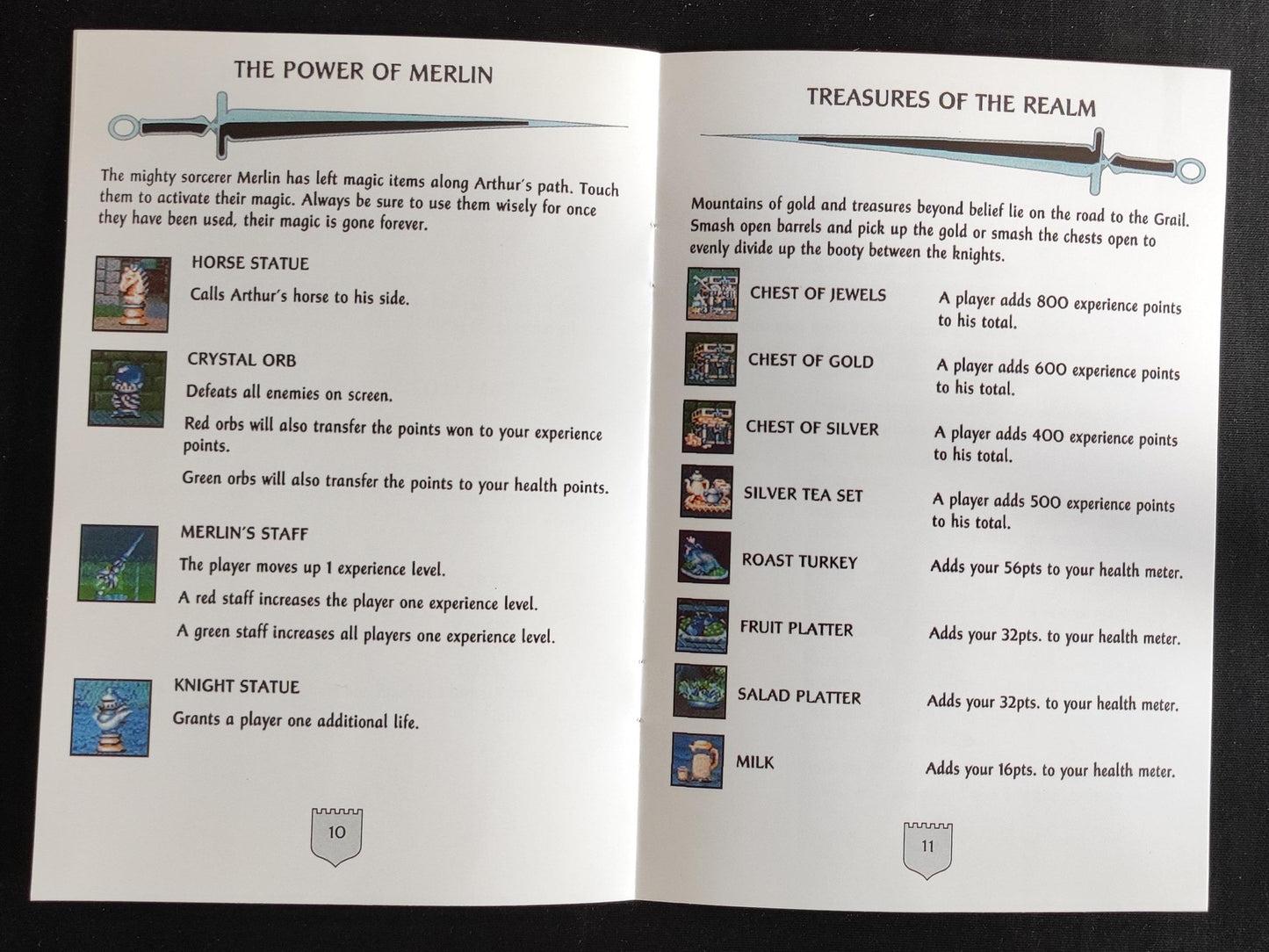 Notice Knights of the Round - SNES - Anglais -