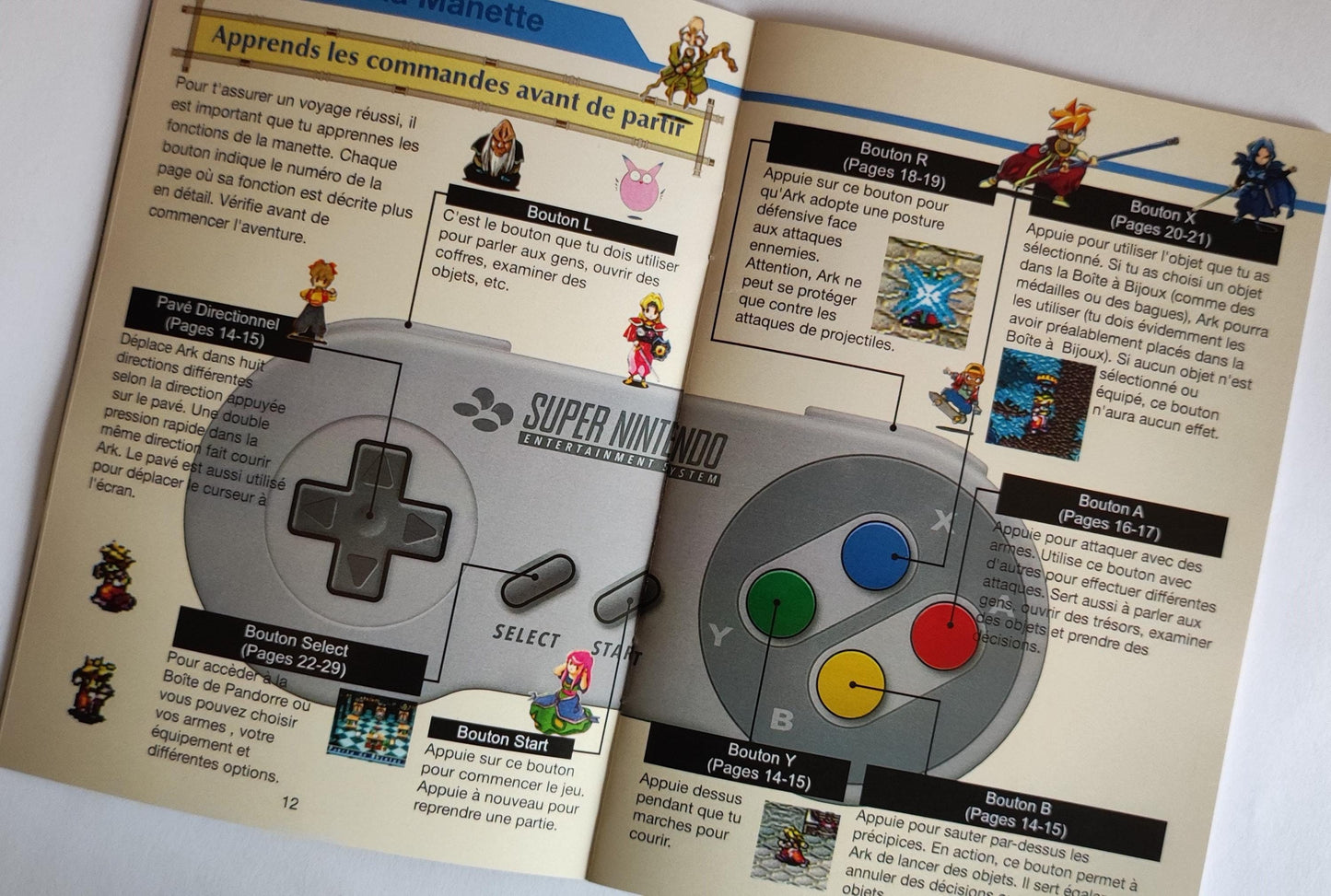 Notice Terranigma - SNES - Français -