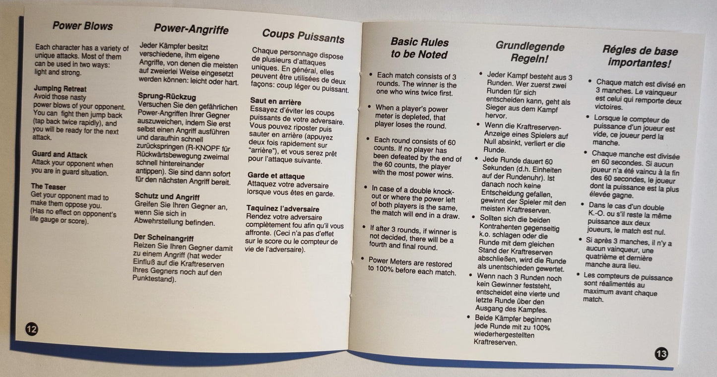 Notice Fatal Fury Special - Sega MegaCD - Français -