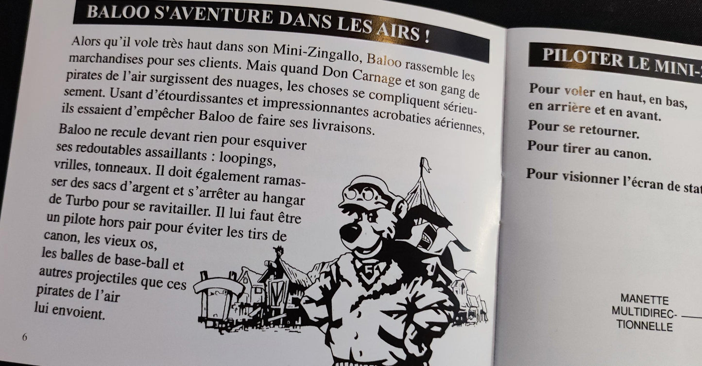 Notice Disney's TaleSpin - NES - Français
