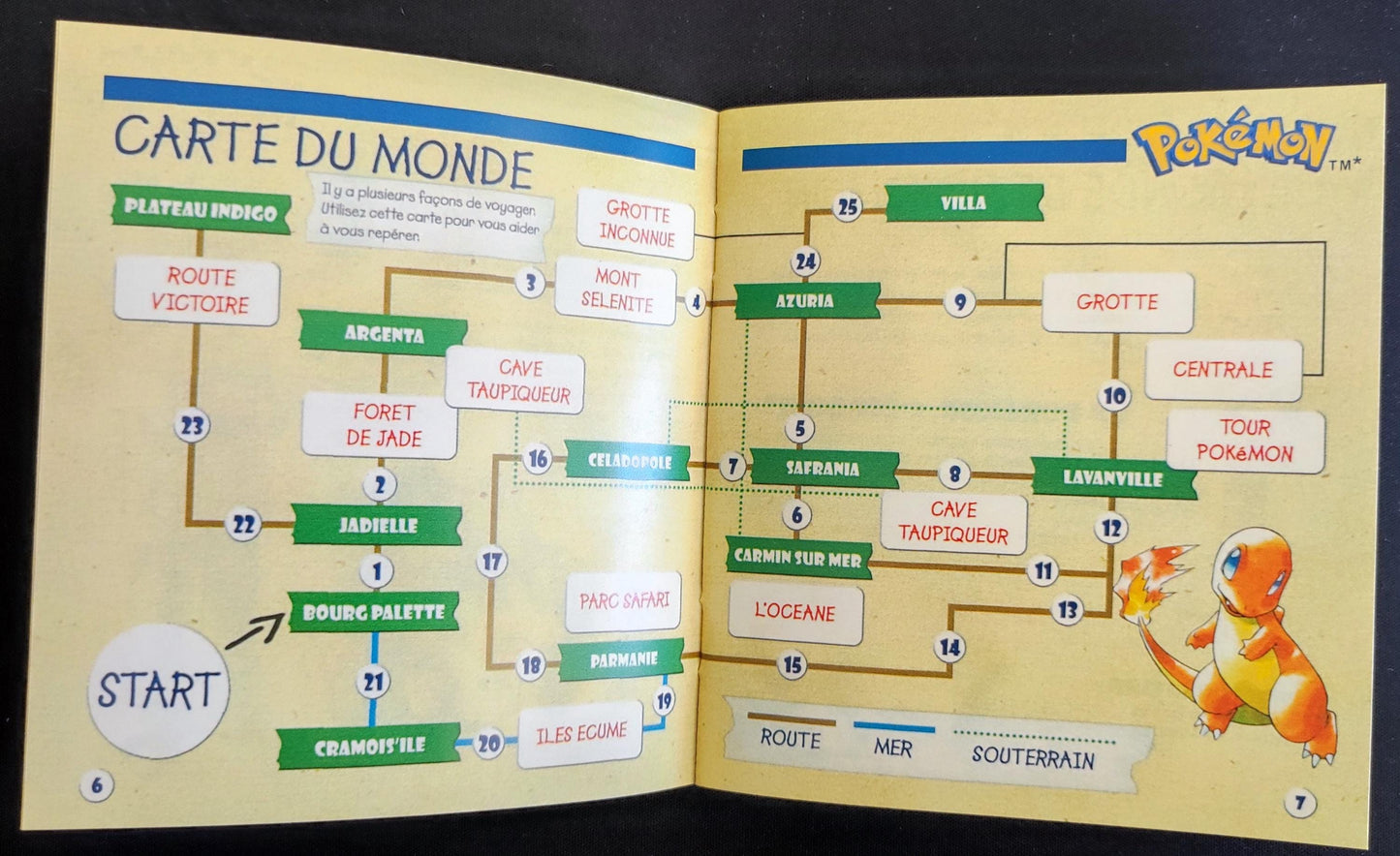 Notice Pokemon Rouge et Bleu - Game Boy - Français -