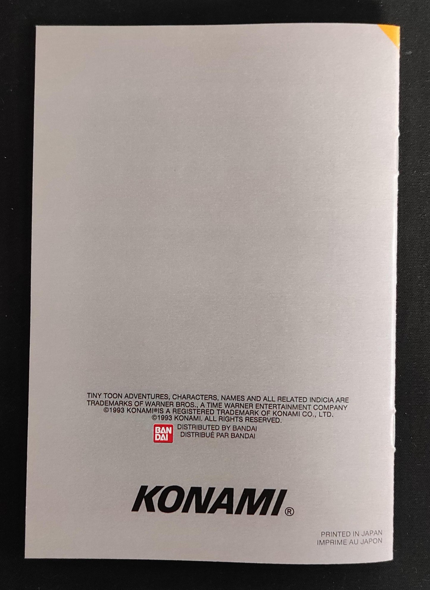 Notice Tiny Toon Adventures: Buster Busts Loose! - SNES - Français