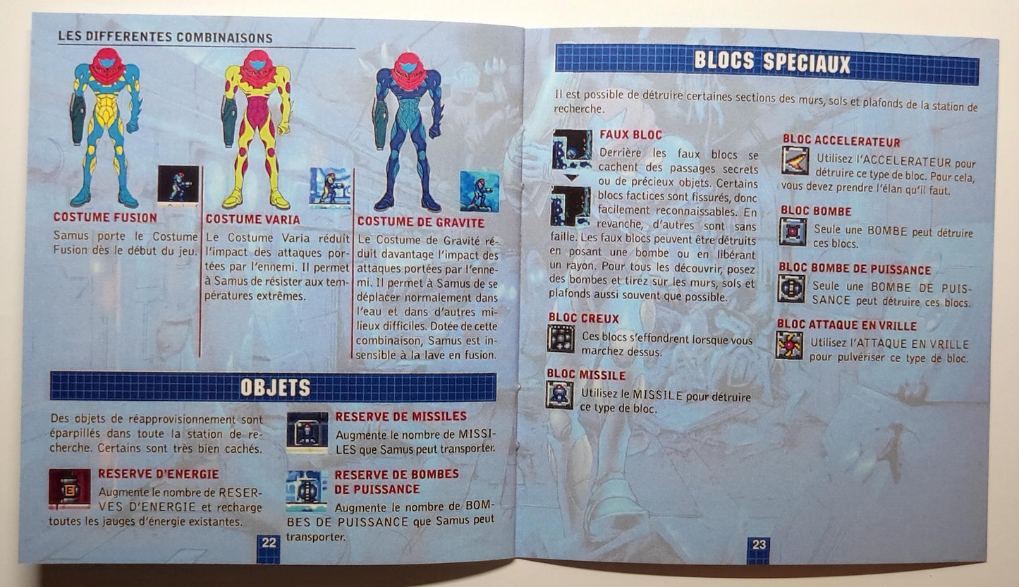 Notice Metroid: Fusion - Game Boy Advance - Français -